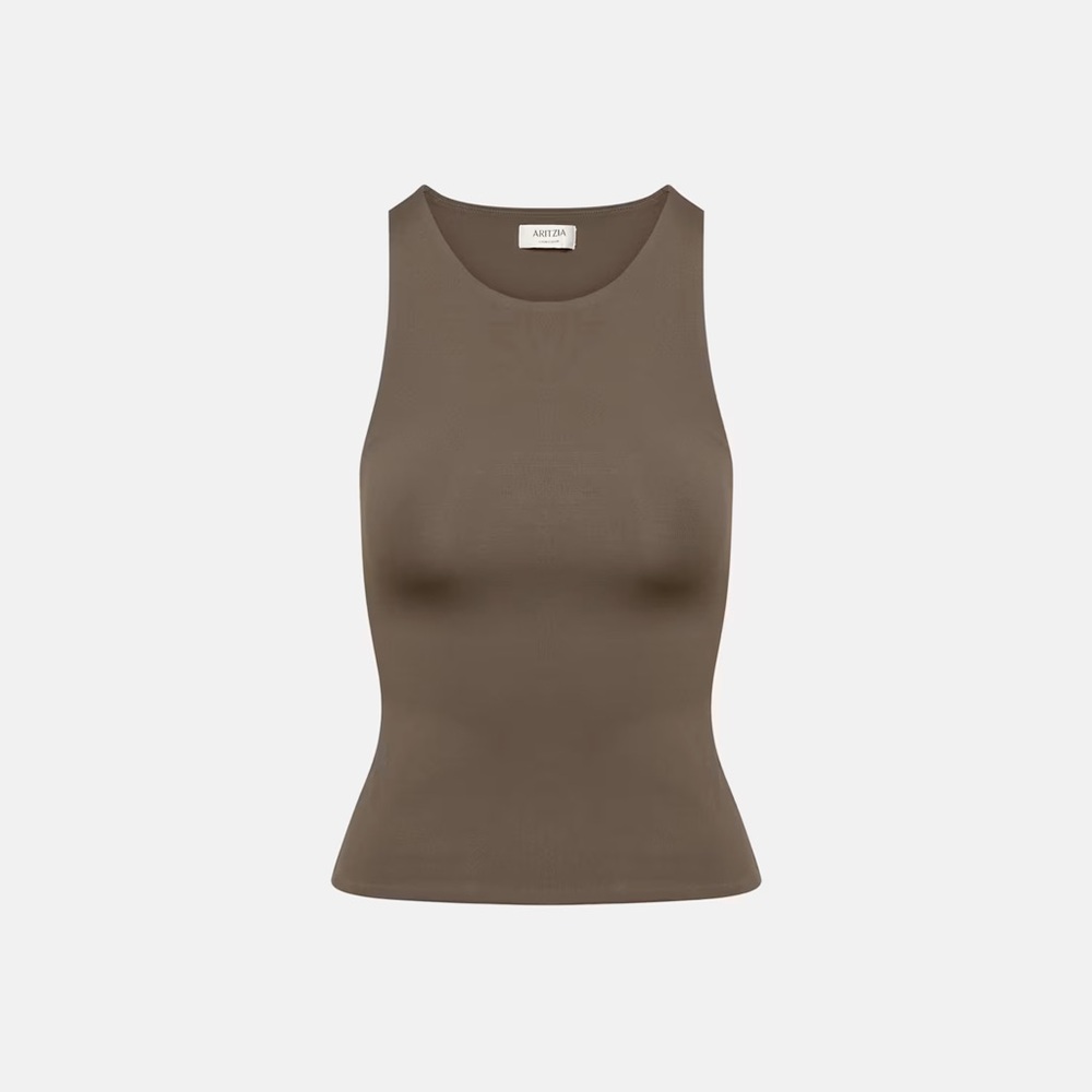 NWOT Aritzia Contour ’90s Scoopneck Tank Brown M